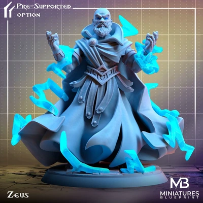 zeus grego deuses 3d modelos baixar crialidade nuvem 3d print model - Mito3D