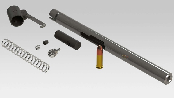 Postleitzahl Gewehr draussen 3d print model - Mito3D