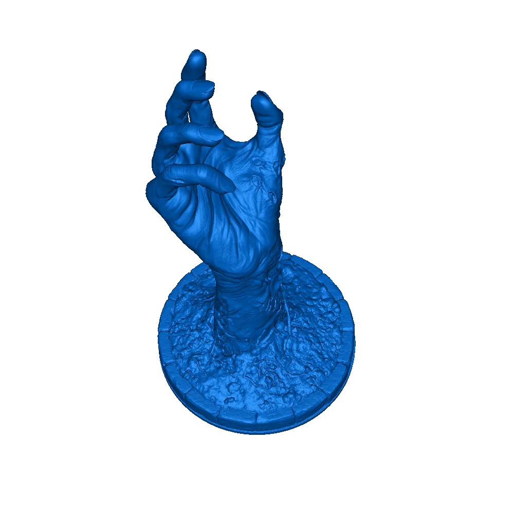 zumbi mão 3d modelos baixar crialidade nuvem 3D print model - Mito3D