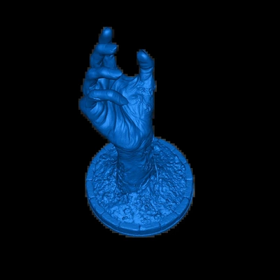 zombi mano 3d modelos descargar crealidad nube 3d print model - Mito3D