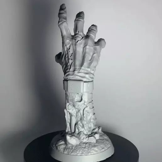 zombi mano completar 3d modelos descargar crealidad nube juguetes juegos 3D print model - Mito3D