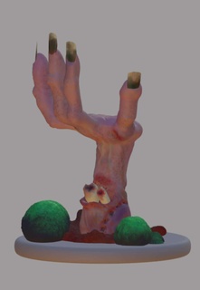 Zombie Hand Zeichen 3d print model - Mito3D
