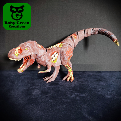 zombie t rex flessibile 3d modelli scarica creality nube dinosauro 3d print model - Mito3D