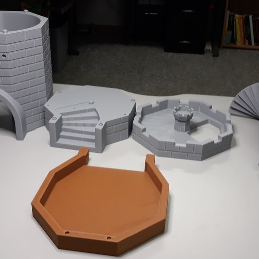 & dice tower d 3D print model - Mito3D