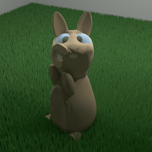 &lt color de fuente 38b0de&gt - presenta con orgullo varios esun3d el conejo mascota dibujos animados a los animales la liebre 3d print model - Mito3D