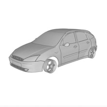 '01 ford focus 5p 3d print model diecast poly car rc slot miniz tamiya kyosho 3d print model - Mito3D
