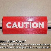 'caution cable cover' home xbox workshop unique tools tool stero servo arm sea application safety safe room print practical power cords play station organization organisation office logo kitchen system household house hallway extension electrical electric cord easy designer cover computer caution cation bedroom bathroom appliances 3d print model - Mito3D