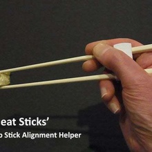 'cheat sticks' - easy way keep your chop sticks under control home kitchen dining utensil unique takeout takeaway take-out sushi solutions solution smartphone simple party japanese inner household hospitality helper handy food fast entertaining entertain eating eat use cooking clever stick chopsticks chopstick chinese asian 3d print model - Mito3D