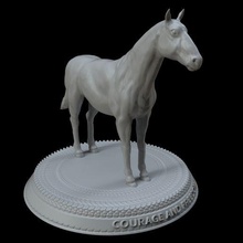 'horse' symbol courage & freedom 3d print model - Mito3D