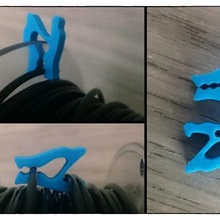 'verwenden Sie wollen - filament-clip tool 3d Drucker Zubehör klein Halter filament einfach clip c47 3d print model - Mito3D