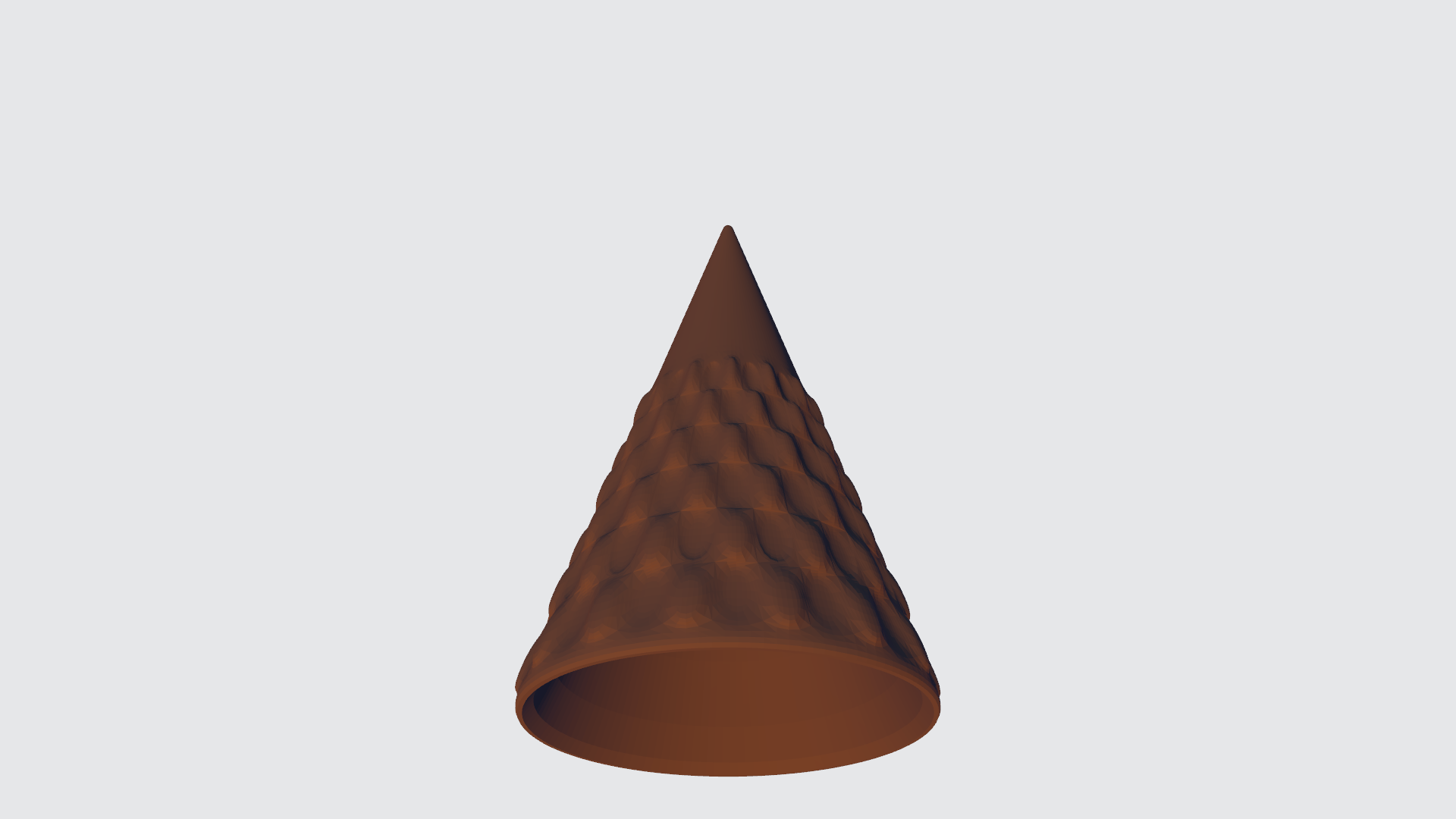 +10 ice cream cones commercial use cone shop eco recyclable reusable 3D print model - Mito3D