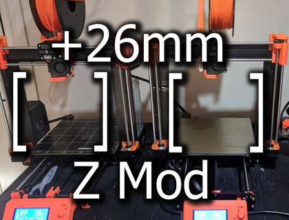 +26mm modificación prusa mk2s 25 mk3 3d impresora partes 3d print model - Mito3D