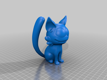 orangeteacher gatto animali 3d print model - Mito3D