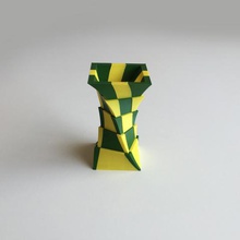 2-Farb-box-vase dual-extrusion home 3d print model - Mito3D