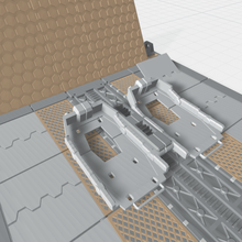 mhb03c mecha hangar bahía 03 lanzacohetes personalizable ciencia ficción mech robot pista portador cubierta Gunpla gundam bricolaje modelo juguete pasatiempo 3d print model - Mito3D