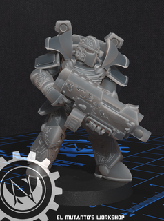 void marines - celestial wardens Game space marine prime conversion kit power armor starcraft unreal tournament 2k4 2004 female male 3d print model - Mito3D