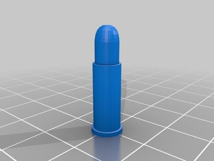 22 balle vivre munitions chose 3d print model - Mito3D