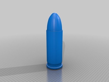 38 balle vivre munitions chose 3d print model - Mito3D