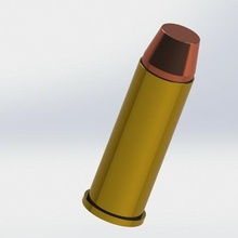44 cal dummy ammunition weapons gun press recharge amunittion fire shot shoot shooter bullets 3d print model - Mito3D