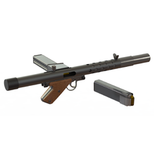 45 acp tubo smg ferramenta carabina máquina pistola arma fogo sub machine graxa m3 m3a1 3d print model - Mito3D