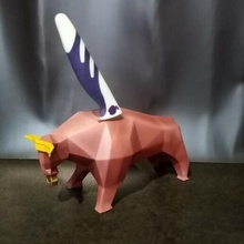 animais ficar pé для facas touro 3d print model - Mito3D