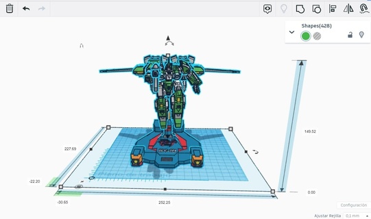 002 alpha + bêta base robotech 3d print model - Mito3D