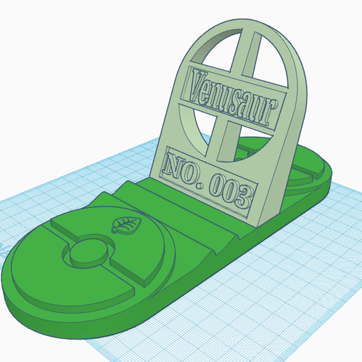 003 venusaur pokestand gadget Pokemon Telefono In piedi pokeball giocattolo tavoletta 3D print model - Mito3D