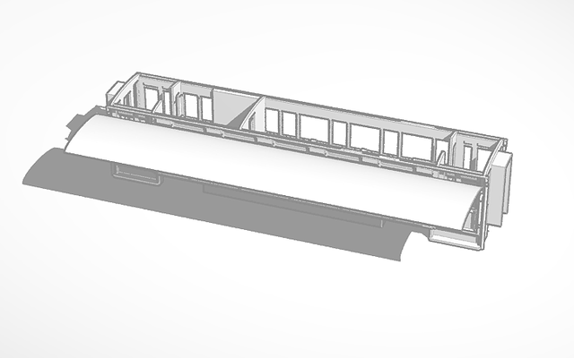 009 1 76 3rd classe buffet guardie allenatore 2090 arte modellismo ferroviario treni 3d print model - Mito3D