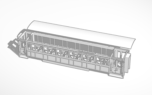 009 1 76 3rd clase entrenador 2043 2044 2045 arte ferrocarriles trenes 3d print model - Mito3D