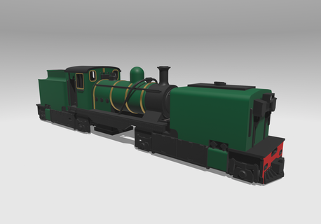 009 tramway garratt Art steam loco garratt oo9 009 locomotive  3d print model - Mito3D