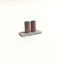 00 gauge double single chimney pot architecture buildings structures model trains card kit 3d print model - Mito3D