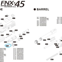 01 19 fnx45 vgc8pis020 Jeu airsoft cybergun rechange pièces 3d print model - Mito3D