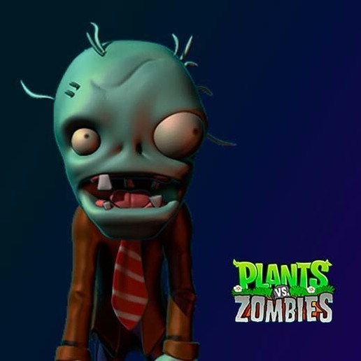 01 plants vs zombies fanart art imprint zombie plantsvszombies characters fan 3D print model - Mito3D