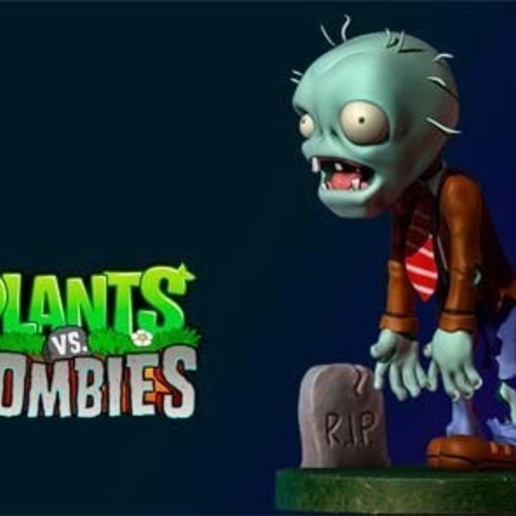 01 plants vs zombies fanart tool imprint zombie plantsvszombies characters fan art 3D print model - Mito3D