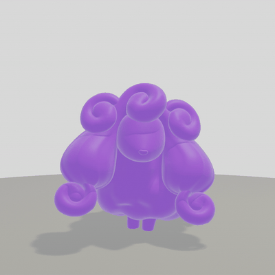 034- palworld - woolipop pwd pal pals pok mon world animal mmo games creature figurine 3d print model - Mito3D