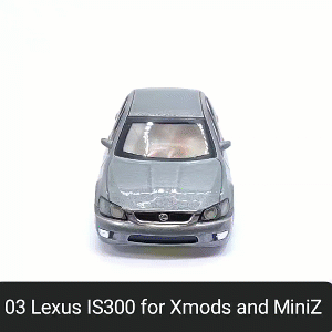03 is300 body shell xmod miniz car awd resin plastic toy rc radio control scale 1 28 led leander clips 3d print model - Mito3D
