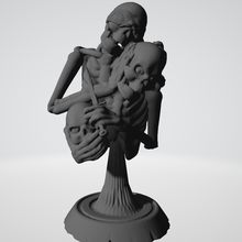 03 Schädel Kunst Ornament Statue Angst 3d print model - Mito3D