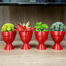 04 sonhadores meninas vaso flores conjunto maceta plantador flor Panela menina garotas sonhadoras vasos garota fofa decoração suculento 3d print model - Mito3D