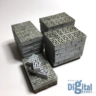 057 pallet blocchi 80's cgplus 1 43 35 48 72 64 diorama 3d print model - Mito3D