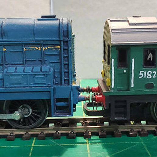 08 diesel shunter hornby 0-4-0 designed custom 0-6-0 chassis 3D print model - Mito3D