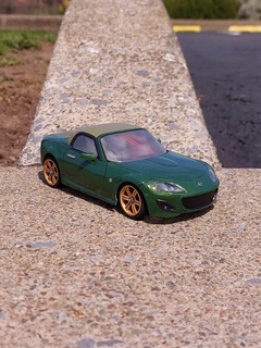 09 miata body shell xmod miniz car kyosho exact fit oem mr03 mr02 mr01 offset headlights led clear windows blend editable 3d print model - Mito3D