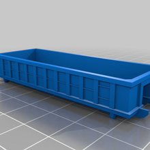 1-100 15mm roll off dumpsters game toy accessories wargaming tabletop 3d print model - Mito3D