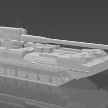 1 100 2s7 pione 203mm spg gioco fronte battaglia fiamme guerra obice russo sovietico Giochi 3d print model - Mito3D