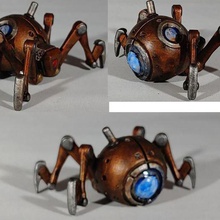 1 54 clockwork örümcek mm dnd fantezi pathfinder rpg oyuncak 3d print model - Mito3D