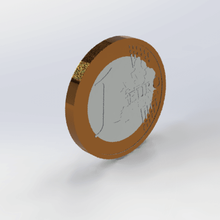1-euro coin art rich currency room euro 3d print model - Mito3D