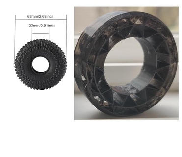 10 mt tire insert dual stage foam 1 24 scx24 trx24 rc scale crawler 3d print model - Mito3D