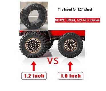 12 neumático insertar doble etapa espuma 1 24 18 scx24 trx24 rc escala tractor 3d print model - Mito3D