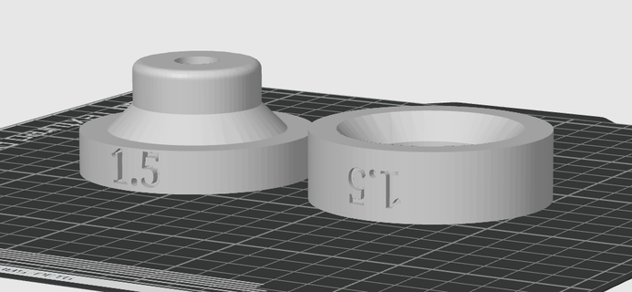 15 fossette mourir outils fonctionnel presse timbre fabrication boutique garage outil boîte 3d print model - Mito3D