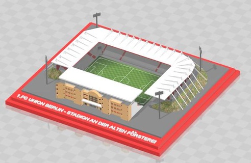 1 fc Union Berlin stadion alten rsterei Stadion estadio Fußball Futebol Deutschland bundesliga forsterei 3d print model - Mito3D