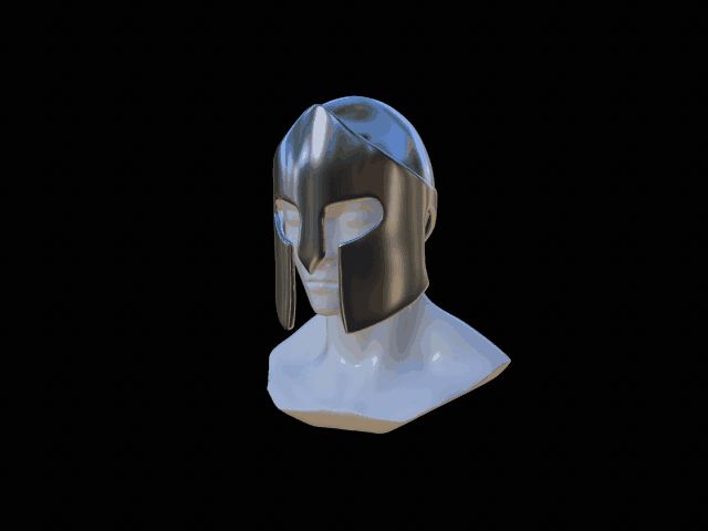 1 capacete Grécia antiguidade leme jogos armaduras cosplay medieval videogame Roma decoração gadget viking armamento rei história espada arma 3D print model - Mito3D